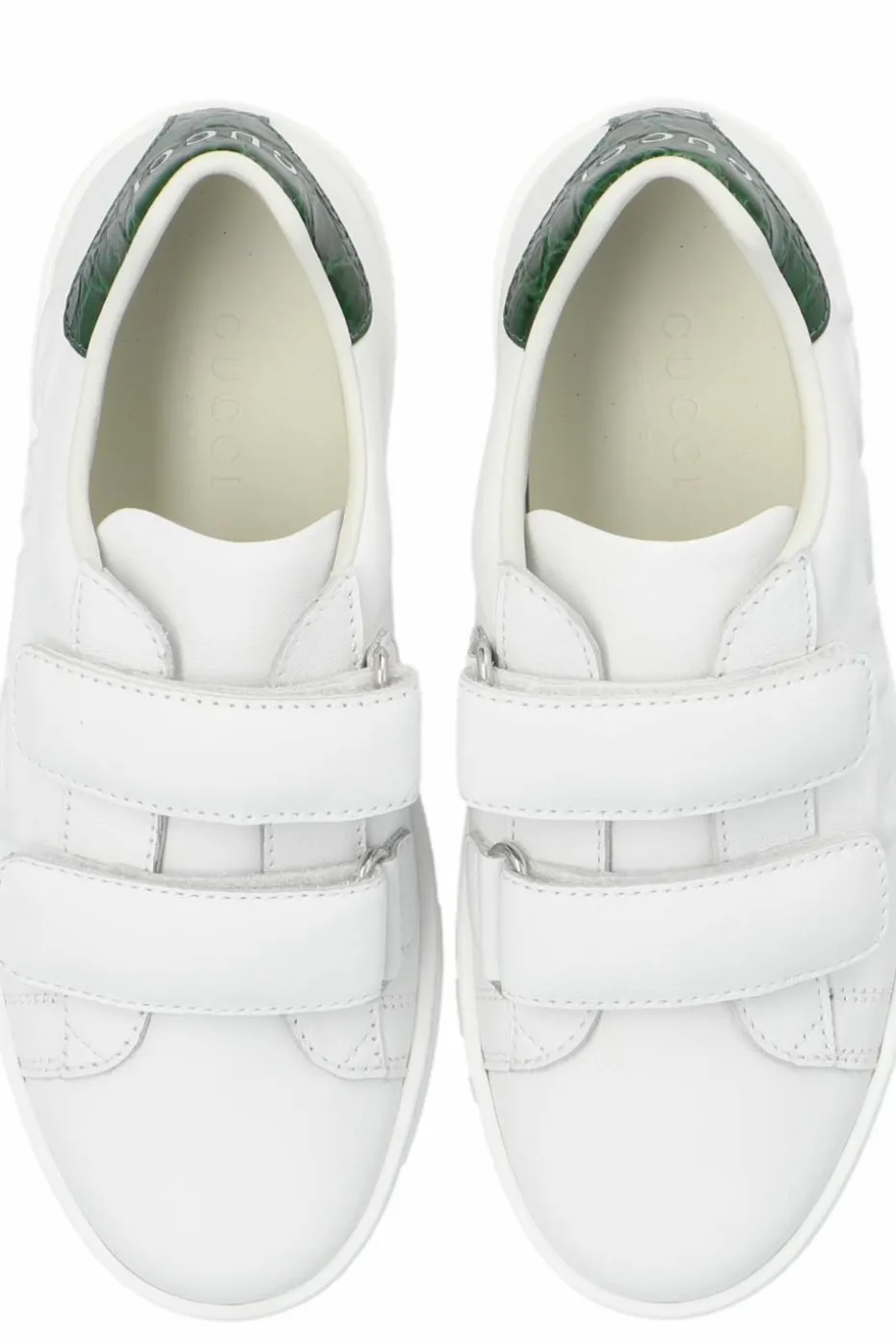 Gucci Kids WHITE Sneakers with embossed logo