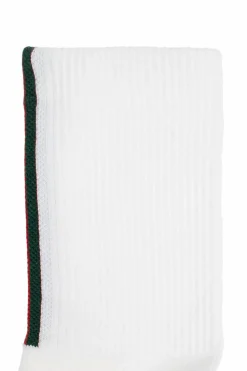 Gucci Kids WHITE Socks with 'Web' stripe motif