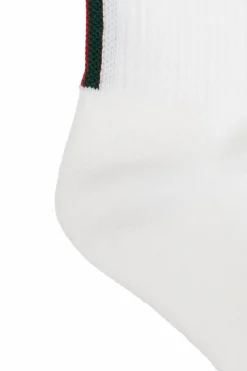 Gucci Kids WHITE Socks with 'Web' stripe motif