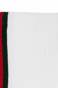 Gucci Kids WHITE Socks with ‘Web’ stripe motif