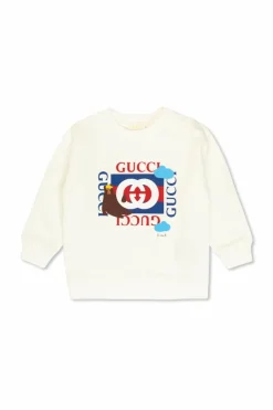 Gucci Kids WHITE Sweatshirt with colorful print