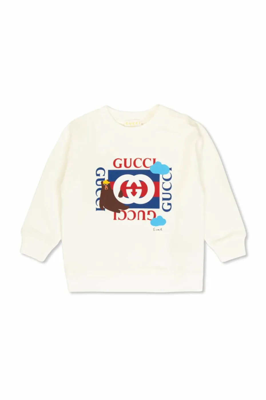 Gucci Kids WHITE Sweatshirt with colorful print