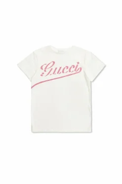 Gucci Kids WHITE T-shirt with printed logo