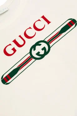 Gucci Kids WHITE T-shirt with printed logo