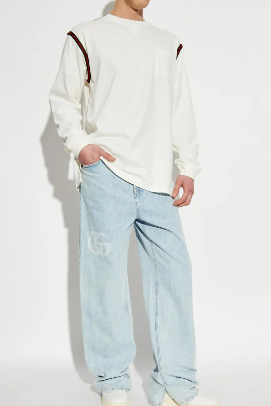 Gucci light blue Jeans with logo
