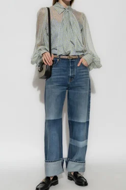 Gucci light blue Silk shirt