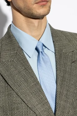 Gucci light blue Silk tie