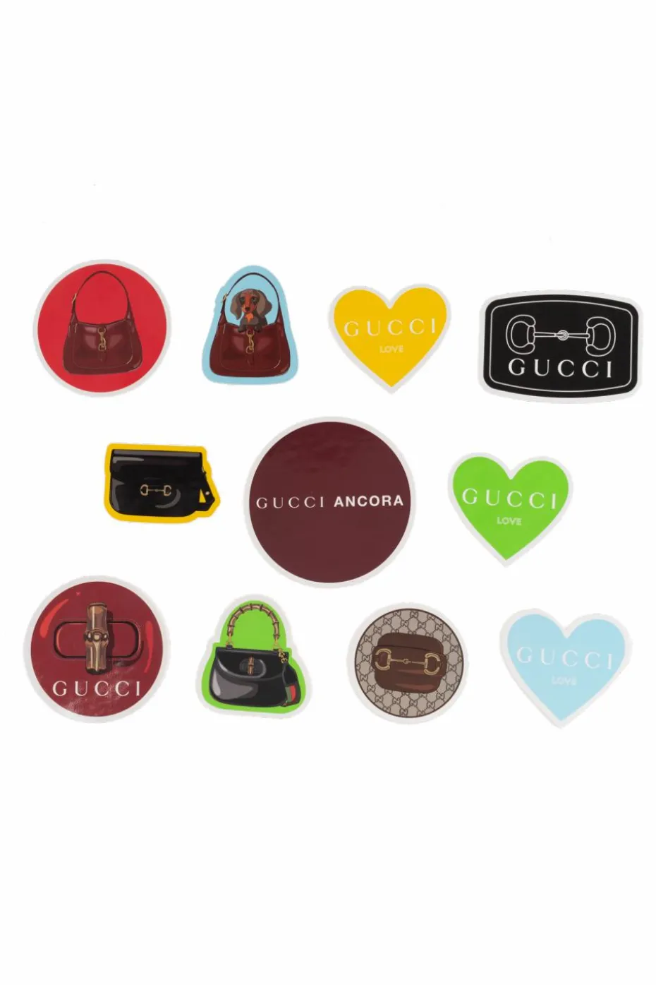 Gucci MULTICOLOUR Set of eleven suitcase stickers