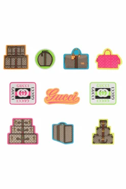 Gucci MULTICOLOUR Set of ten suitcase stickers