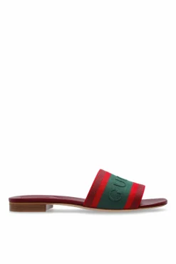 Gucci MULTICOLOUR Slides with distinctive Web strap
