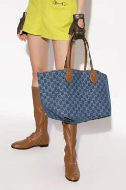 Gucci NAVY BLUE Bag Totissima Medium type shopper