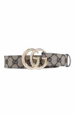 Gucci NAVY BLUE Belt with monogram