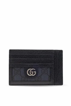 Gucci NAVY BLUE Card case with logo