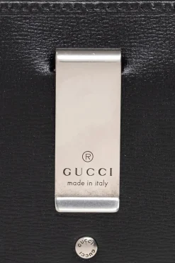 Gucci NAVY BLUE Card holder with logo