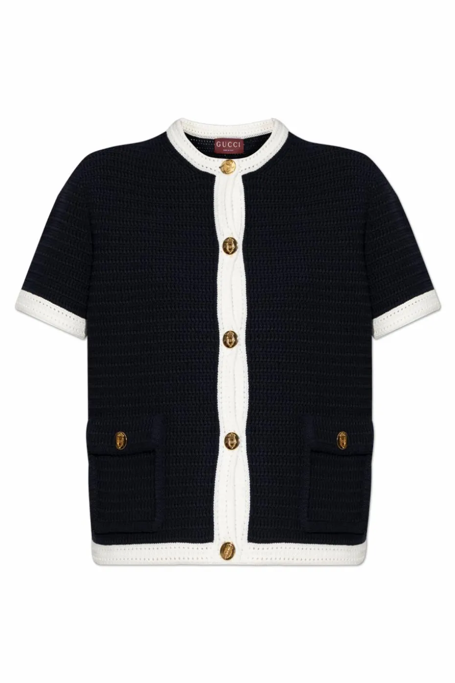 Gucci NAVY BLUE Cardigan with pockets