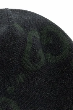 Gucci NAVY BLUE Cashmere beanie with monogram