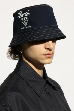 Gucci NAVY BLUE Hat with logo