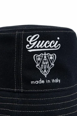 Gucci NAVY BLUE Hat with logo