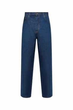 Gucci NAVY BLUE Jeans with logo