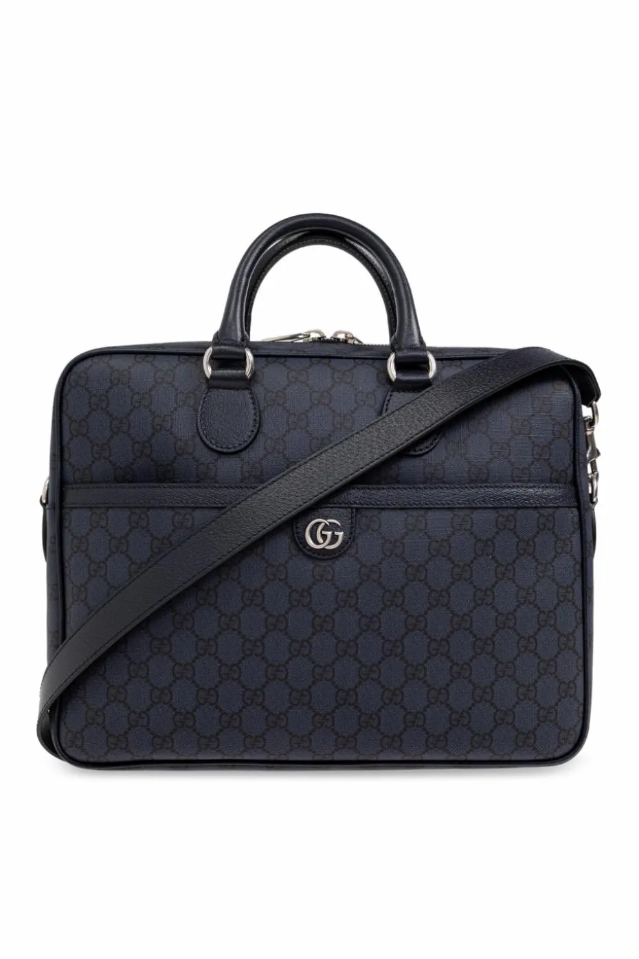 Gucci NAVY BLUE Monogram briefcase