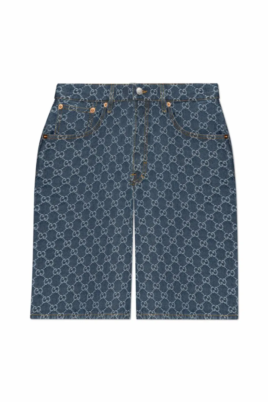 Gucci NAVY BLUE Monogram shorts