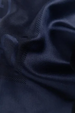 Gucci NAVY BLUE Monogrammed shawl