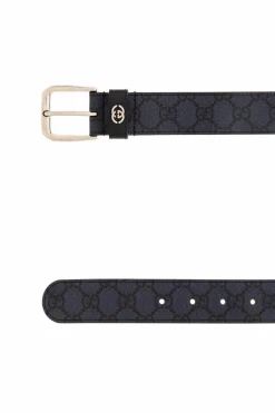 Gucci NAVY BLUE Monogrammed belt