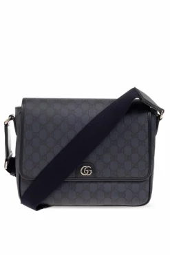 Gucci NAVY BLUE ‘Ophidia Medium’ shoulder bag