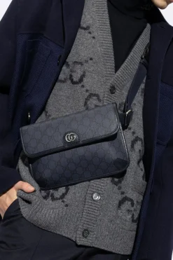 Gucci NAVY BLUE ‘Ophidia Small’ belt bag