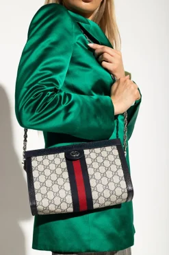 Gucci NAVY BLUE ‘Ophidia Small’ shoulder bag
