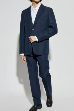 Gucci NAVY BLUE Pleated trousers