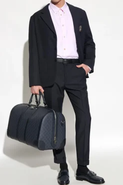 Gucci NAVY BLUE Pleat-front trousers
