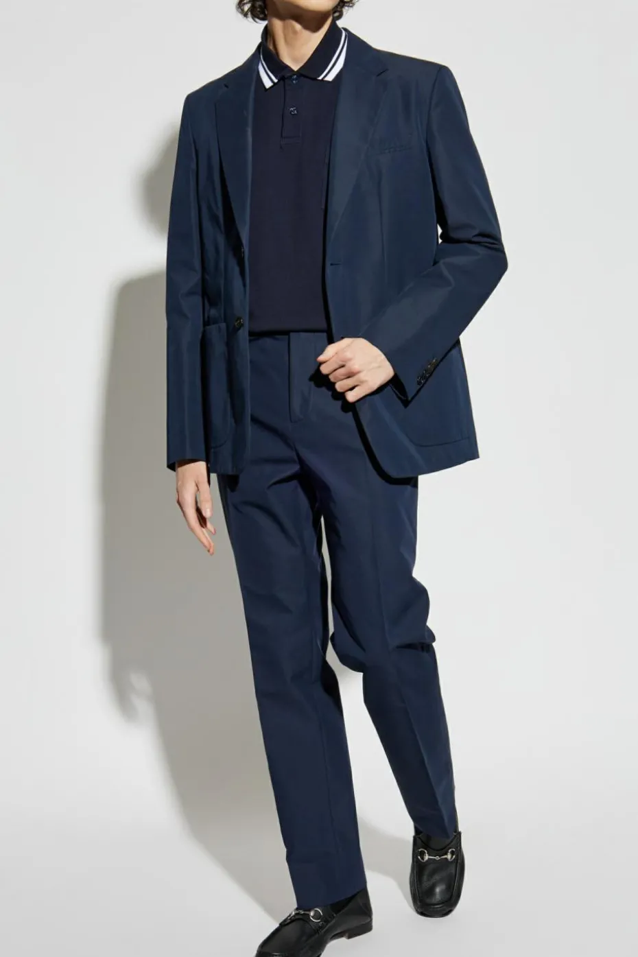 Gucci NAVY BLUE Polo with logo