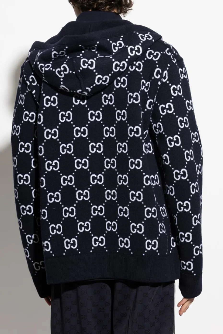 Gucci NAVY BLUE Reversible wool sweater