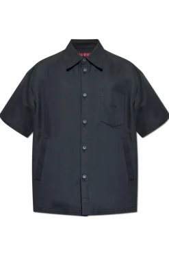 Gucci NAVY BLUE Shirt with pocket