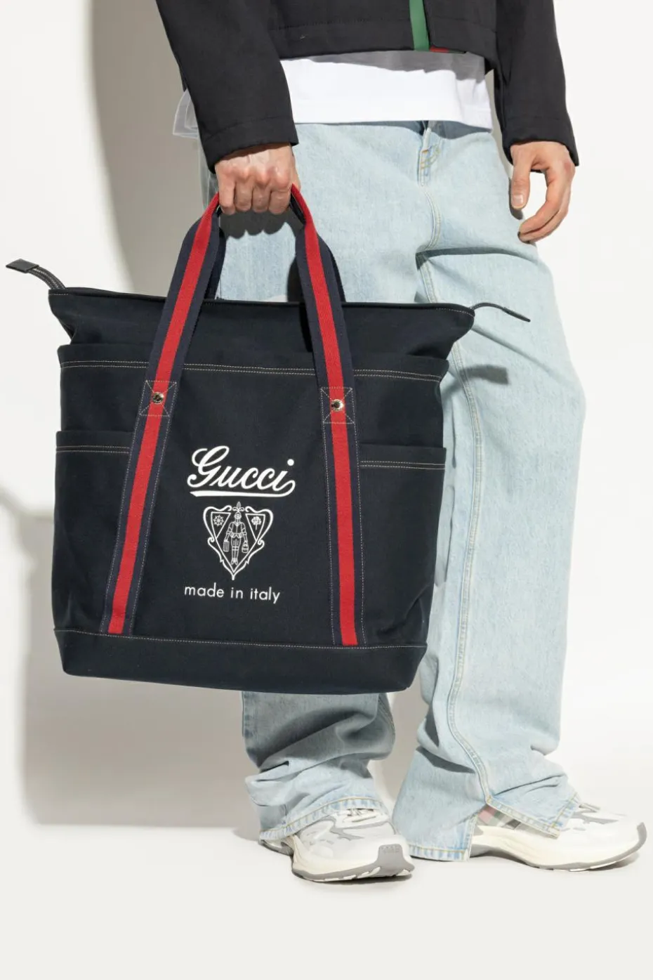 Gucci NAVY BLUE shopper type bag