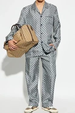 Gucci NAVY BLUE Silk pants