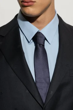 Gucci NAVY BLUE Silk tie
