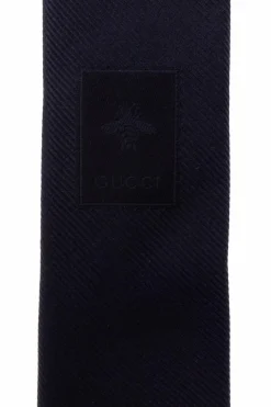 Gucci NAVY BLUE Silk tie