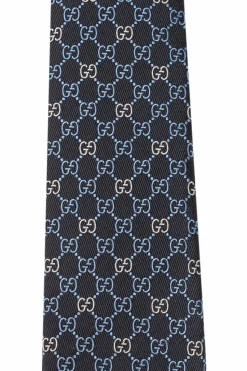 Gucci NAVY BLUE Silk tie