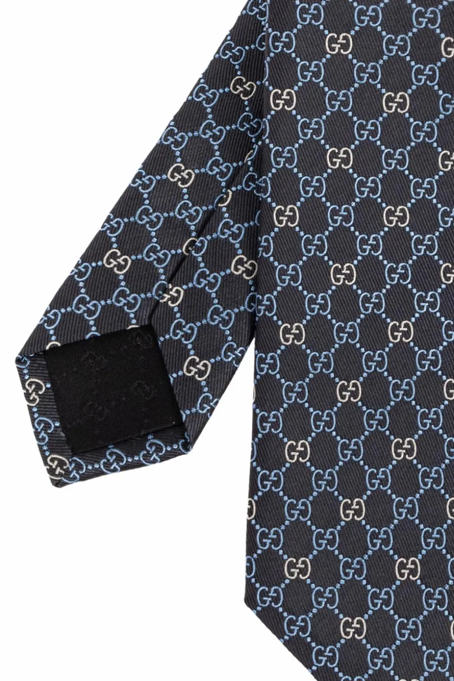 Gucci NAVY BLUE Silk tie