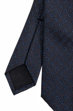 Gucci NAVY BLUE Silk tie