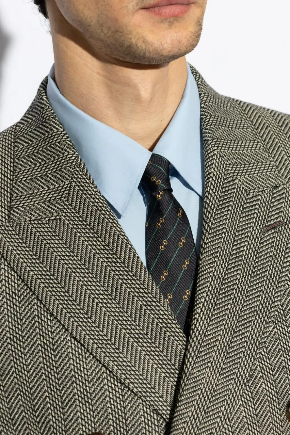 Gucci NAVY BLUE Silk tie