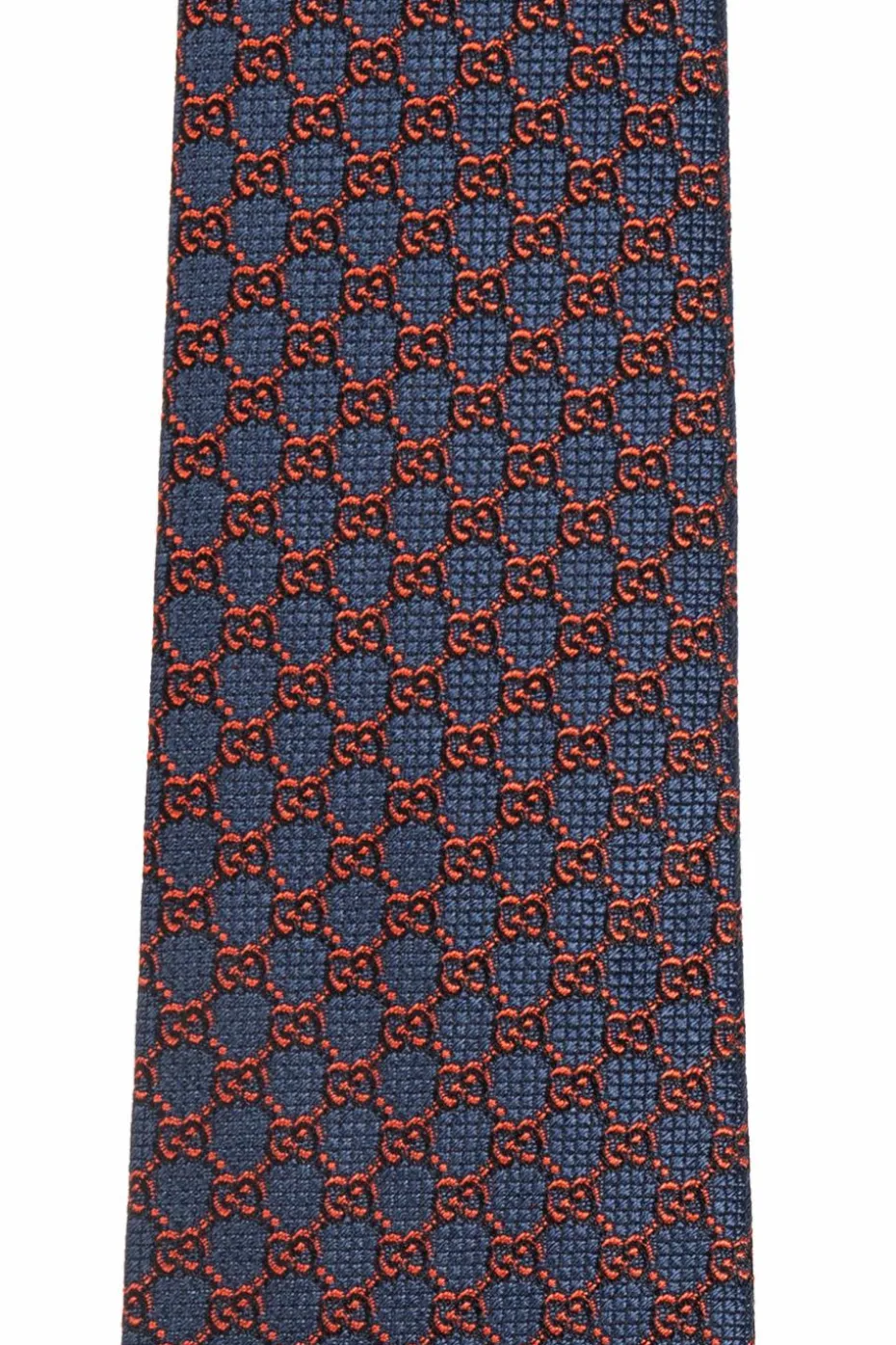 Gucci NAVY BLUE Silk tie with monogram