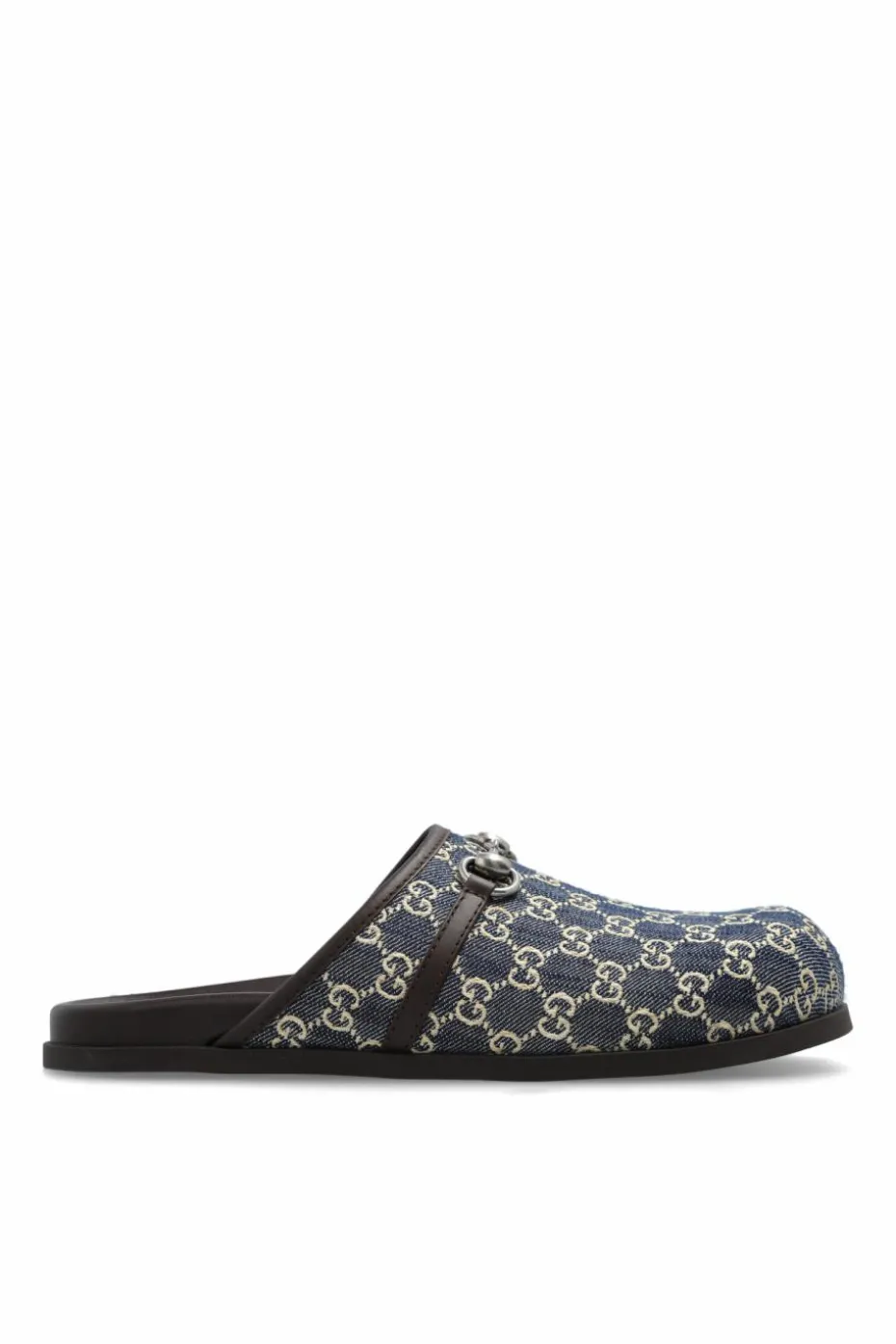 Gucci NAVY BLUE Slides Horsebit