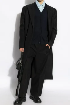 Gucci NAVY BLUE Wool cardigan with pockets