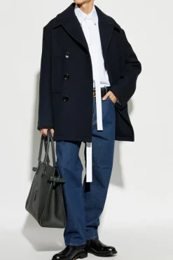 Gucci NAVY BLUE Wool coat