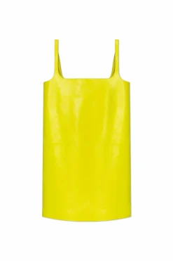 Gucci neon Leather strap dress