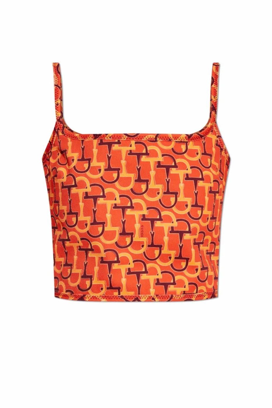Gucci ORANGE Short strap top