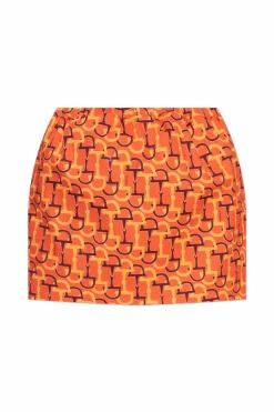 Gucci ORANGE Skirt with print